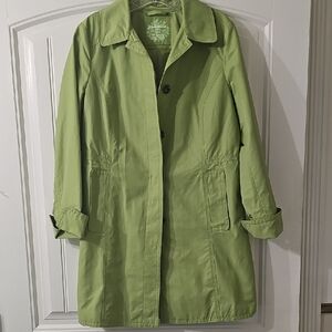 Eddie Bauer Light Green Trench Coat